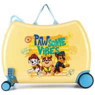 παιδική βαλίτσα paw patrol acccs-ss24-231paw-s κίτρινο