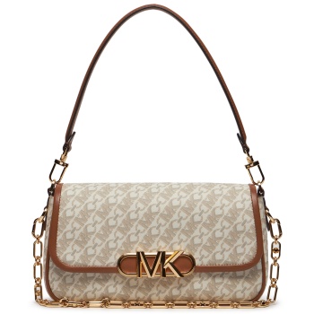 τσάντα michael michael kors parker 30h3g7pc2b λευκό