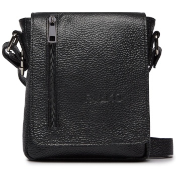 τσάντα ryłko r40678tb μαύρο φυσικό δέρμα/grain leather