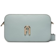 τσάντα furla primula mini crossbody wb00667-bx0176-aj000-9035 μπλε φυσικό δέρμα/grain leather