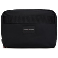 τσαντάκι καλλυντικών tommy hilfiger functional nylon washbag am0am12597 μαύρο ύφασμα - ύφασμα