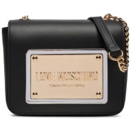 τσάντα love moschino jc4357pp0ik1200a μαύρο απομίμηση δέρματος/-απομίμηση δέρματος