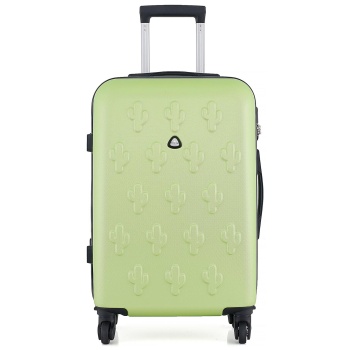 μεγάλη βαλίτσα semi line t5631-6 πράσινο υλικό/-υλικό σε προσφορά