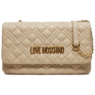 τσάντα love moschino jc4097pp1lla0110 μπεζ απομίμηση δέρματος/-απομίμηση δέρματος