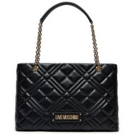 τσάντα love moschino jc4145pp1lla0000 μαύρο απομίμηση δέρματος/-απομίμηση δέρματος