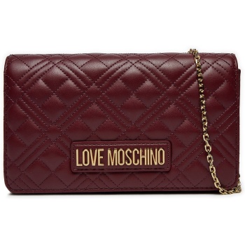 τσάντα love moschino jc4079pp1lla0552 μπορντό απομίμηση