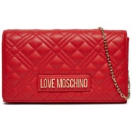 τσάντα love moschino jc4079pp1lla0500 κόκκινο απομίμηση δέρματος/-απομίμηση δέρματος