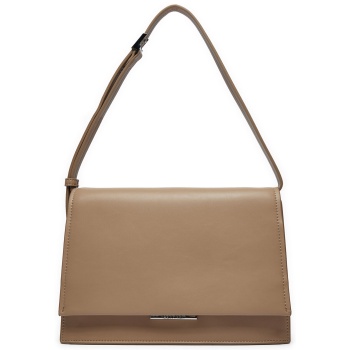 τσάντα calvin klein ck linear shoulder bag k60k612158 καφέ σε προσφορά