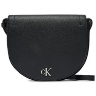 τσάντα calvin klein jeans minimal monogram k60k612718 μαύρο απομίμηση δέρματος/-απομίμηση δέρματος