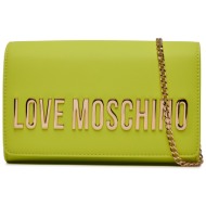 τσάντα love moschino jc4103pp1ikd0404 πράσινο απομίμηση δέρματος/-απομίμηση δέρματος