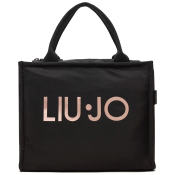 τσάντα liu jo sport m tote tf4116 t5665 μαύρο ύφασμα 