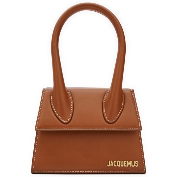 τσάντα jacquemus 213ba002-3072 καφέ φυσικό δέρμα/grain