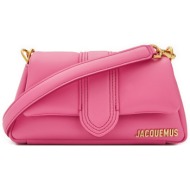 τσάντα jacquemus 233ba335-3073 ροζ φυσικό δέρμα - grain leather