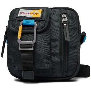 τσαντάκι discovery crossbody d00713.06 μαύρο ύφασμα - ύφασμα