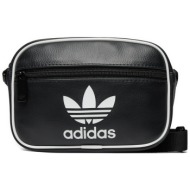 τσαντάκι adidas adicolor classic mini airliner bag it7598 μαύρο απομίμηση δέρματος/-απομίμηση δέρματ