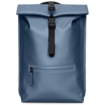 σακίδιο rains rolltop rucksack w3 13320 μπλε υφασμα  σε προσφορά