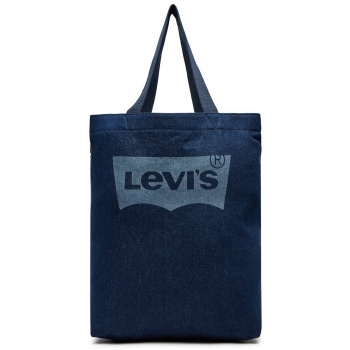 τσάντα levi`s® d5443-0008 σκούρο μπλε ύφασμα - ύφασμα σε προσφορά