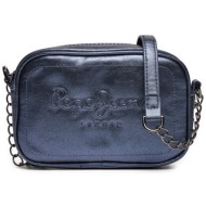 τσάντα pepe jeans pl031577 μπλε απομίμηση δέρματος/-απομίμηση δέρματος