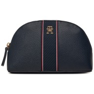 τσαντάκι καλλυντικών tommy hilfiger aw0aw16926 μπλε απομίμηση δέρματος/-απομίμηση δέρματος