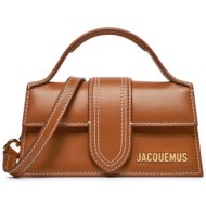 τσάντα jacquemus le bambino 213ba006-3072 καφέ φυσικό δέρμα - grain leather