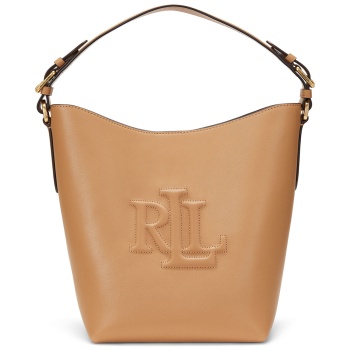 τσάντα lauren ralph lauren medium witley leather bucket bag