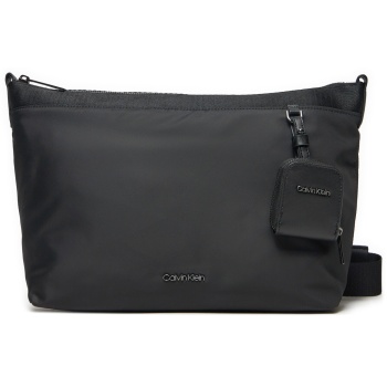 τσάντα calvin klein k50k512804 μαύρο ύφασμα - ύφασμα σε προσφορά