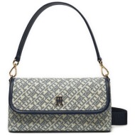 τσάντα tommy hilfiger aw0aw17341 μπλε απομίμηση δέρματος/-απομίμηση δέρματος