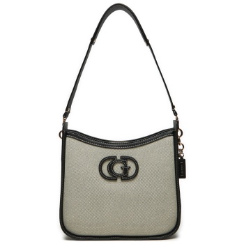 τσάντα guess hwag95 24030 εκρού ύφασμα - ύφασμα σε προσφορά
