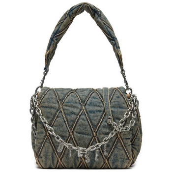 τσάντα diesel charm-d x09596p5570 μπλε ύφασμα - ύφασμα