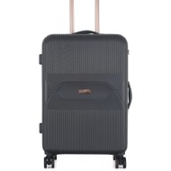 μεσαία βαλίτσα semi line t5787-2 μαύρο υλικό - abs