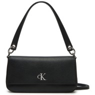 τσάντα calvin klein jeans k60k613048 μαύρο απομίμηση δέρματος/-απομίμηση δέρματος
