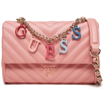 τσάντα guess j4yz45 wfzl0 ροζ απομίμηση δέρματος/-mε τρίχα σε προσφορά