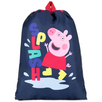 σακίδιο πλάτης πουγκί peppa pig acccs-aw24-108pp σκούρο μπλε