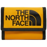 μεγάλο πορτοφόλι ανδρικό the north face base camp wallet r nf0a52th4wp1 κίτρινο ύφασμα - ύφασμα