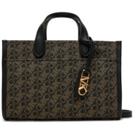 τσάντα michael michael kors gigi 30f4g3gm5b μαύρο απομίμηση δέρματος/-saffiano