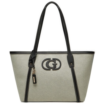 τσάντα guess hwag95 24230 μπεζ ύφασμα - ύφασμα σε προσφορά