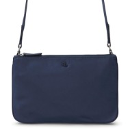 τσάντα polo ralph lauren landyn 431951345003 σκούρο μπλε φυσικό δέρμα - grain leather