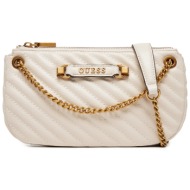 τσάντα guess hwqb94 95720 εκρού απομίμηση δέρματος/-απομίμηση δέρματος