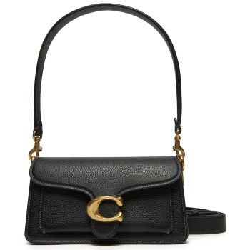 τσάντα coach tabby cy201 μαύρο φυσικό δέρμα - grain leather