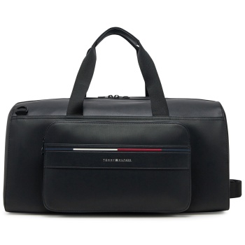 σάκος tommy hilfiger th foundation duffle am0am13364 μαύρο