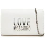 τσάντα love moschino jc4260pp0mkd0100 λευκό απομίμηση δέρματος/-απομίμηση δέρματος