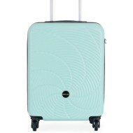 βαλίτσα καμπίνας semi line t5923-1 πράσινο υλικό - abs