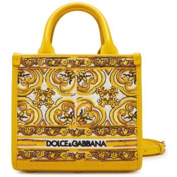 τσάντα dolce&gabbana bb7479 aw050 κίτρινο ύφασμα - ύφασμα σε προσφορά