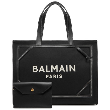 τσάντα balmain dn1ff810tpac μαύρο ύφασμα - ύφασμα σε προσφορά