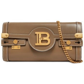 τσάντα balmain dn1le596lslx καφέ φυσικό δέρμα - δέρμα σε προσφορά