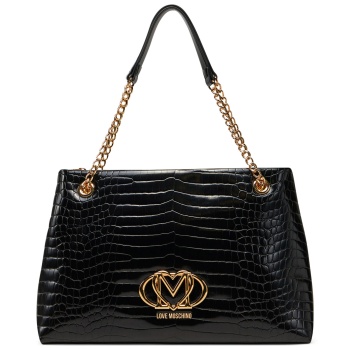 τσάντα love moschino jc4045pp1mle100a μαύρο απομίμηση