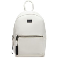σακίδιο tommy jeans tjw american cool backpack aw0aw17285 λευκό απομίμηση δέρματος/-απομίμηση δέρματ