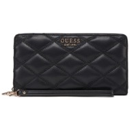 μεγάλο πορτοφόλι γυναικείο guess swqg96 32163 μαύρο απομίμηση δέρματος/-απομίμηση δέρματος