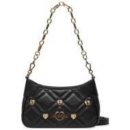 τσάντα love moschino jc4121pp1mli0000 μαύρο απομίμηση δέρματος/-απομίμηση δέρματος