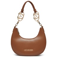 τσάντα love moschino jc4048pp1mlf0201 καφέ απομίμηση δέρματος/-απομίμηση δέρματος